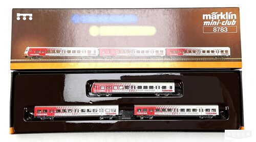 Märklin 8783 *DB S-Bahn  "Thosiba"  mit Steuerwagen Set  3tlg