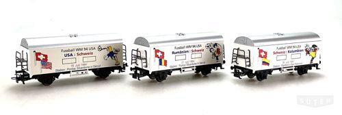 Märklin 84416.6 *SBB Güterwagen-Set  3tlg. Fussbal WM 1994