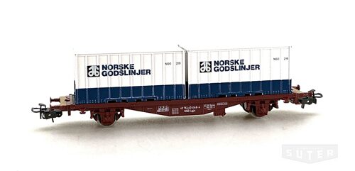 Märklin 4772 *Containerwagen beladen mit Norske Container