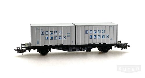 Märklin 4659 *Containerwagen beladen mit HAPAC Container