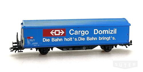 Märklin 4735 *SBB Schiebewandwagen Hbis, blau, "Cargo Domizil.