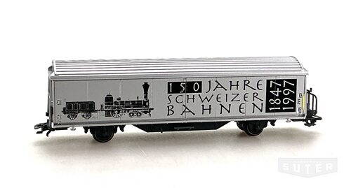 Märklin 4735.916 *SBB Schiebewandwagen 150 Jahre Schweizer Bahnen  silber/schwarz