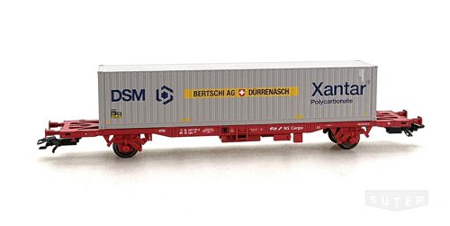 Märklin 47701 *Containertragewagen beladen mit "BERTSCHI" Container