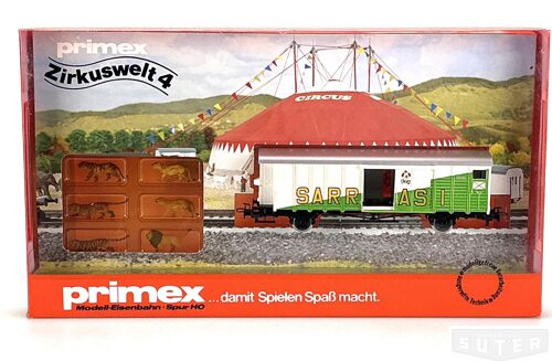 Primex 4589 *Sarrasani Zirkuswelt No 4:  2 Wagen mit Tieren