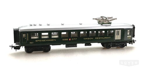 Märklin 4016 *SBB Speisewagen grün, Blech  Aufsschrift 348/2