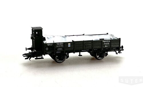 Märklin 46157 *K.Bay.Sts.B Niederbordwagen mit Rungen