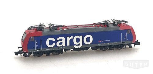 Minitrix 12188 *SBB E-Lok Re 482 Cargo  blau/rot  digitalisiert mit Lenz Decoder