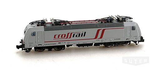 Minitrix 12596 *Crossrail E-Lok BR 185.2  grau/rot digitalisiert mit Lenz Decoder