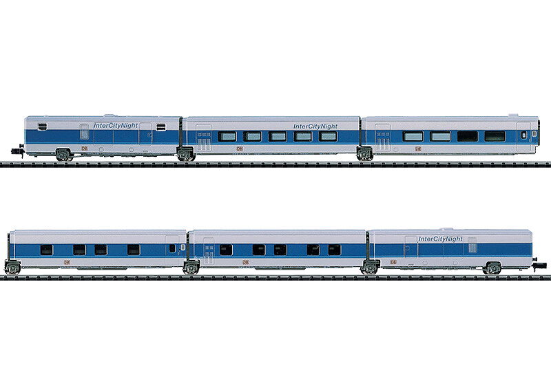 Minitrix 13723 *Wagenset Intercity Night  6tlg blau/weiss