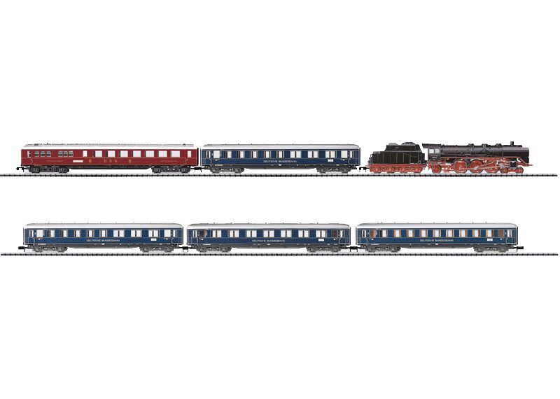 Minitrix 11441 *Rheingold Zug Set Epoche III, BR 03 und 5 Schürzenwagen