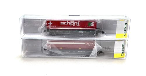 Lot 6087 *Spur N Konvolut Minitrix SBB Einheitstaschenwagen 2tlg