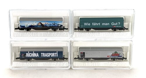 Lot 7026 *Spur Z Konvolut  Märklin SBB Schiebwandwagen 4tlg