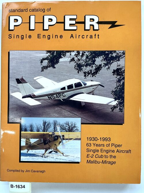 Buch B-1634 *Standard Catalog of Piper Single Engine Aircraft