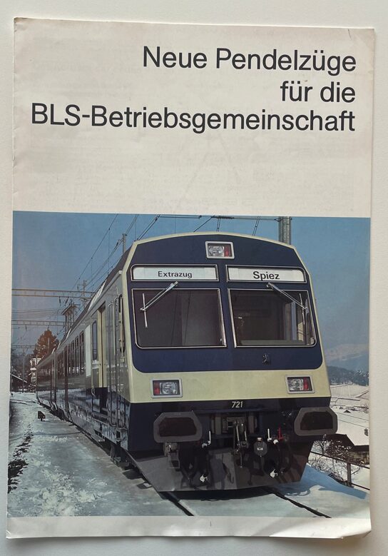 Buch B-1335 *Neue Pendelzüge für die BLS Betriebsgemeinschaft