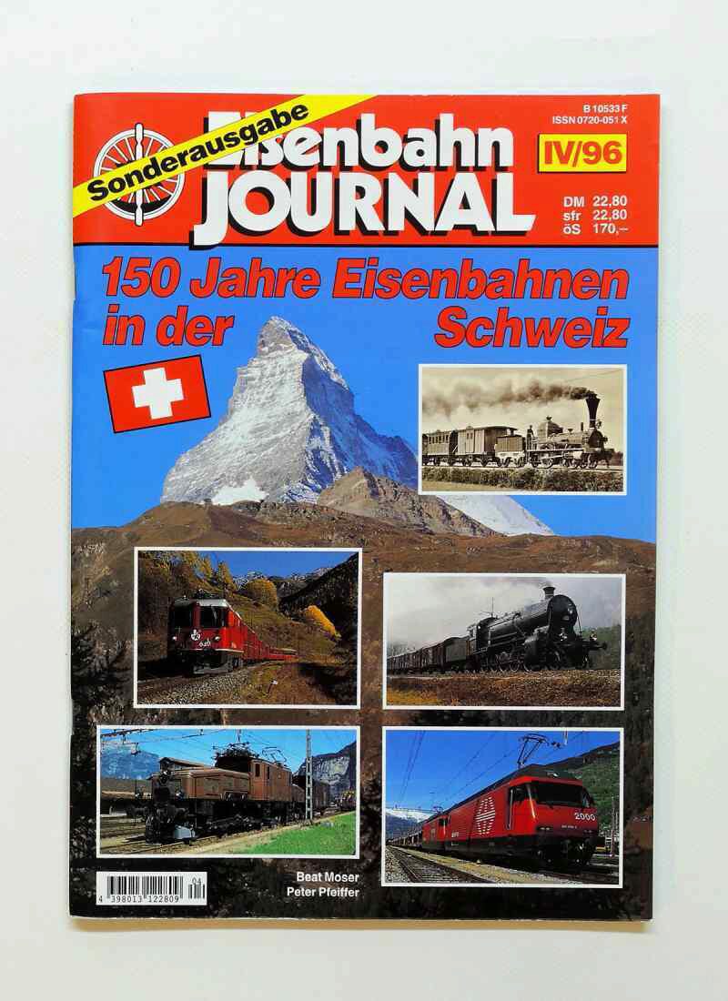 Buch B-1364 *Eisenbahn Journal Sonderausgabe 150 Jahre Eisenbahnen in der Schweiz 1996 104 Seiten