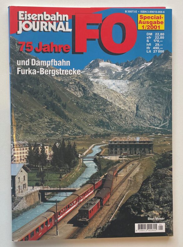 Buch B-1366 *Eisenbahn Journal 75 Jahre FO und Dampfbahn Furka-Bergstrecke Special 1/2001 98 Seiten