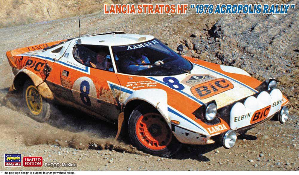 Hasegawa 620692 1/24 Lancia Stratos HF, 1978 Acropolis Rally