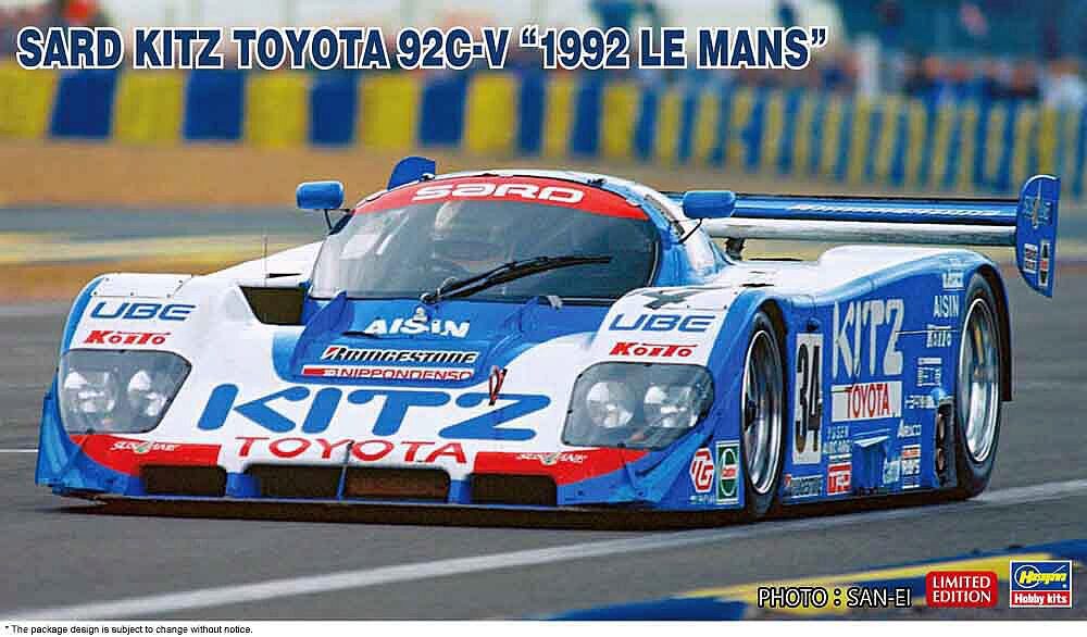 Hasegawa 20706 1/24 Sard Kitz Toyota 92C-V, 1992 Le Mans