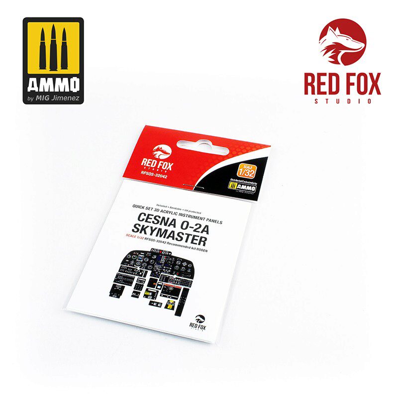 Red Fox Studios RFSQS-32042 1/32 Cesna O-2A Skymaster (for Roden kit) 