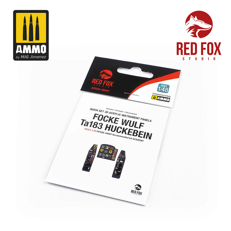 Red Fox Studios RFSQS-48007 Focke-Wulf Ta 183 Huckebein (for Academy kit)