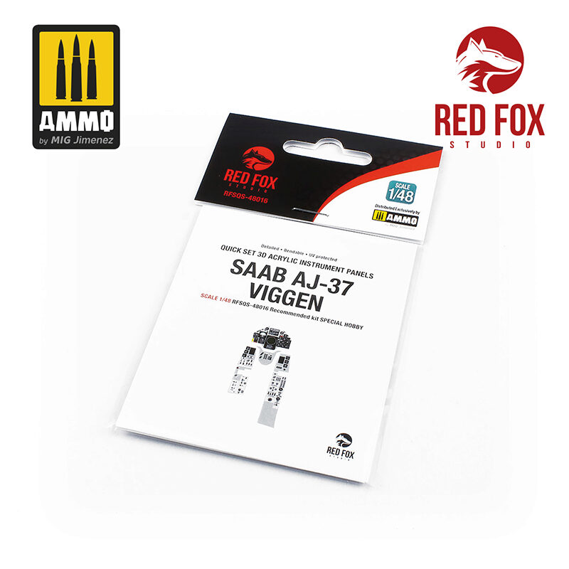 Red Fox Studios RFSQS-48016 Saab AJ-37 Viggen (for Special Hobby kit)