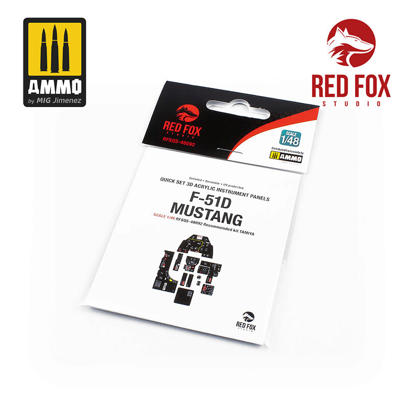 Red Fox Studios RFSQS-48092 F-51D Mustang (for Tamiya kit)