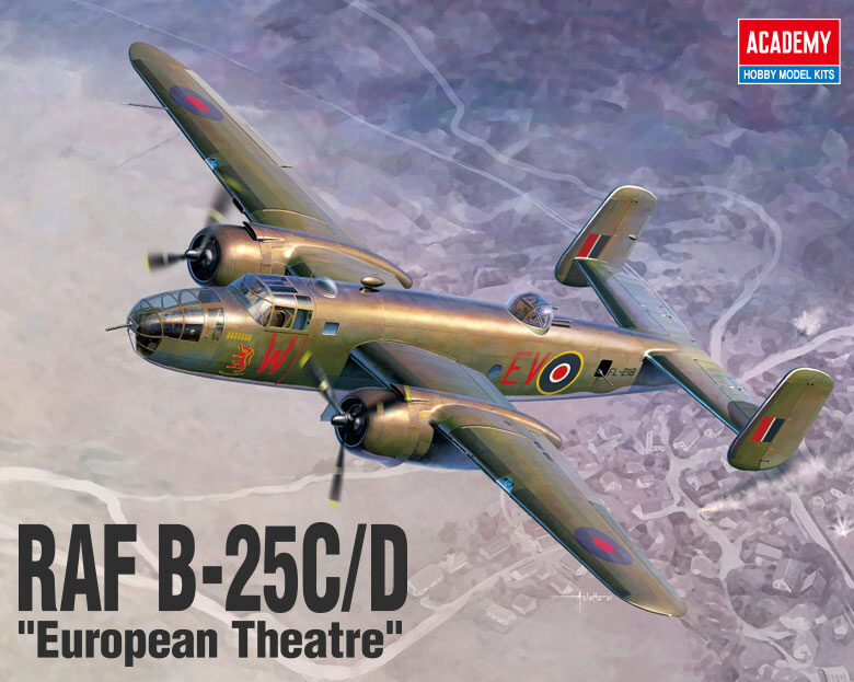 ACADEMY 12339 1/48 RAF B-25C/D "European Theatre"