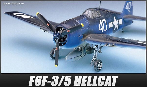 ACADEMY 12481 1/72 F6F-3/5 Hellcat