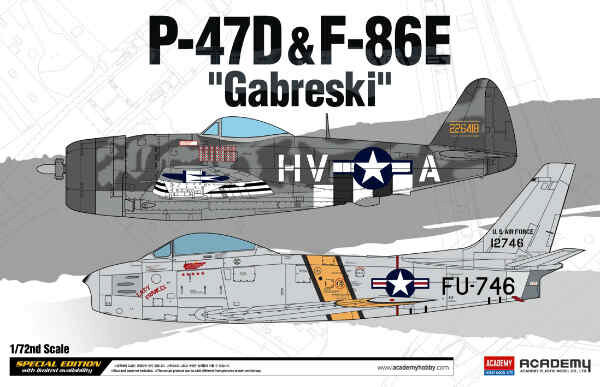ACADEMY 12530 1/72 P-47D e F-86E "Gabreski"