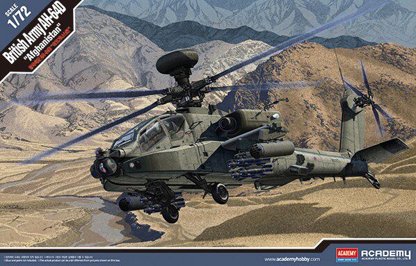 ACADEMY 12537 1/72 British Army AH-64 "Afghanistan"