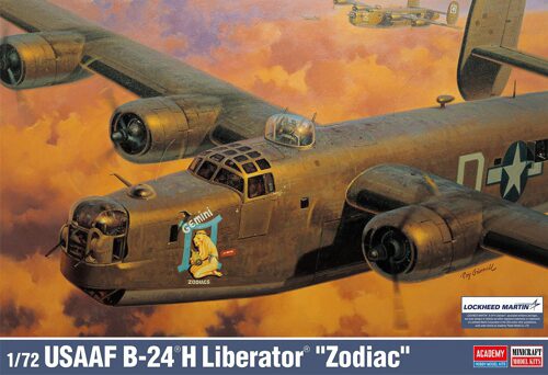 ACADEMY 12584 1/72 USAAF B-24H Liberator Zodiac