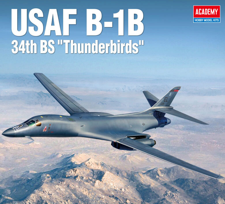 ACADEMY 12620 1/144 USAF B-1B 34th BS "Thunderbirds"