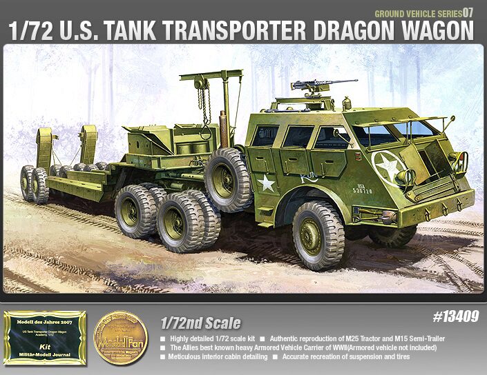 ACADEMY 13409 1/72 M26 Dragon Wagon