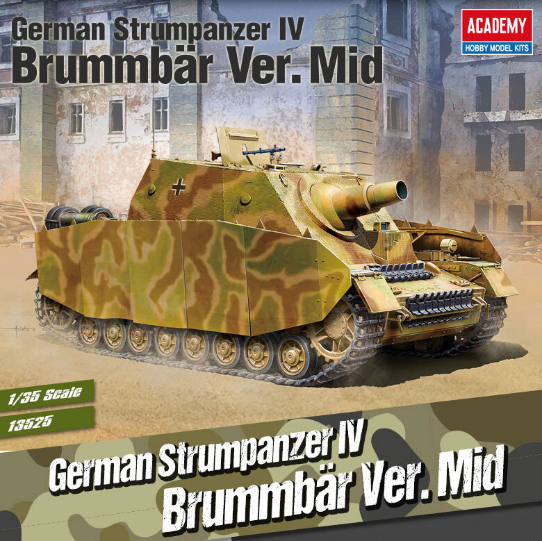ACADEMY 13525 1/35 German Strumpanzer IV Brummbar "Mid Version"