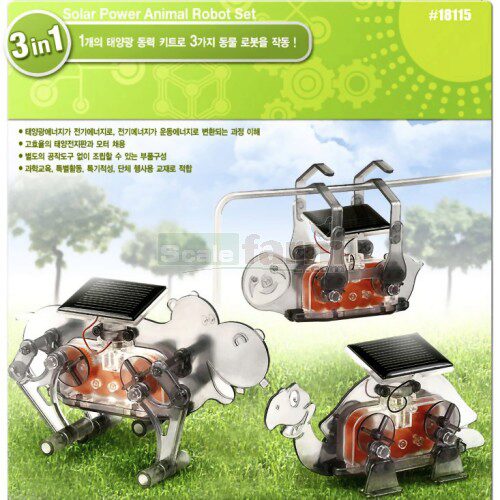 ACADEMY 18115 EDU KIT SOLAR ROBOT ANIMALS SET