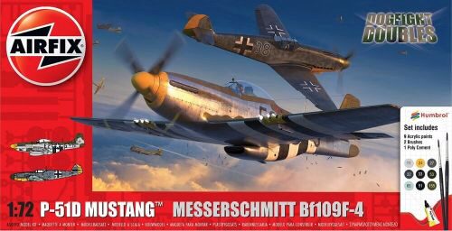 Airfix A50193 P-51D Mustang vs Bf109F-4 Dogfight Double