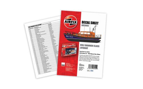 Airfix A65005 Decal Sheet - RNLI Shannon Class Lifeboat (A55015)