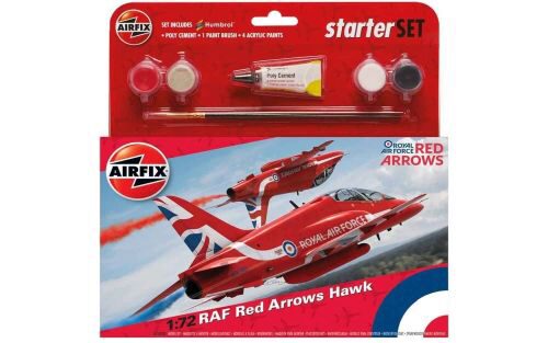 Airfix A55202C Medium Starter Set - RAF Red Arrows Hawk