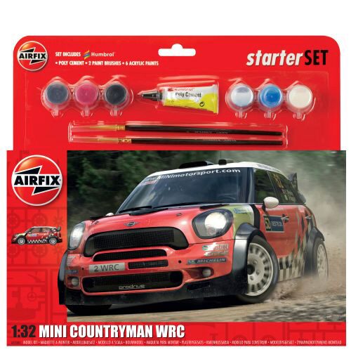 Airfix A55304 Mini Countryman WRC Starter Set