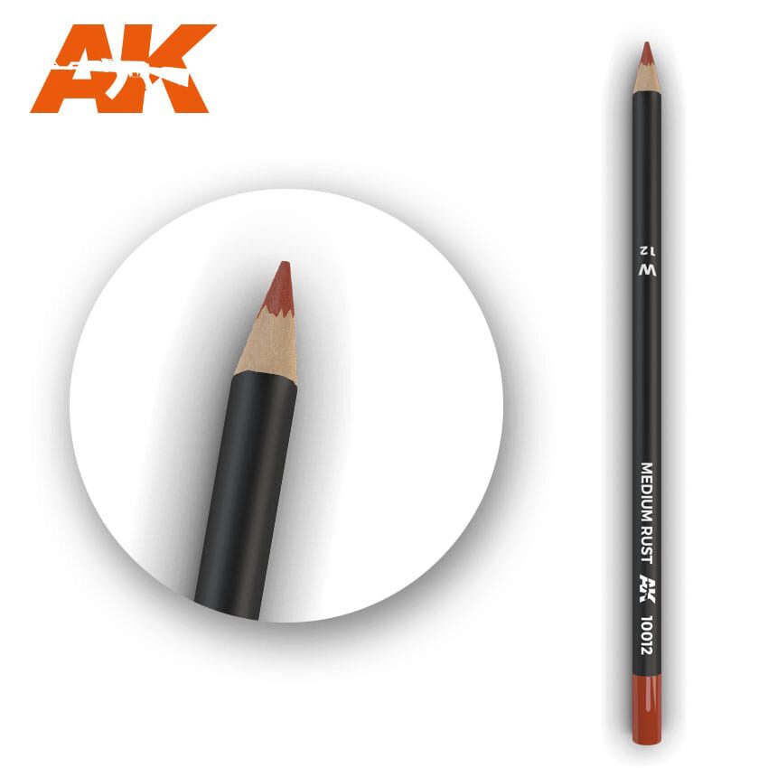 AK AK10012 Watercolor Pencil Medium Rust