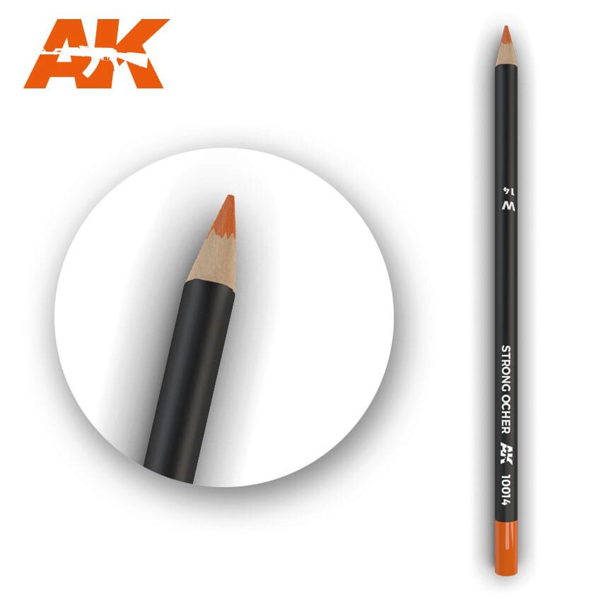 AK AK10014 Watercolor Pencil Strong Ocher