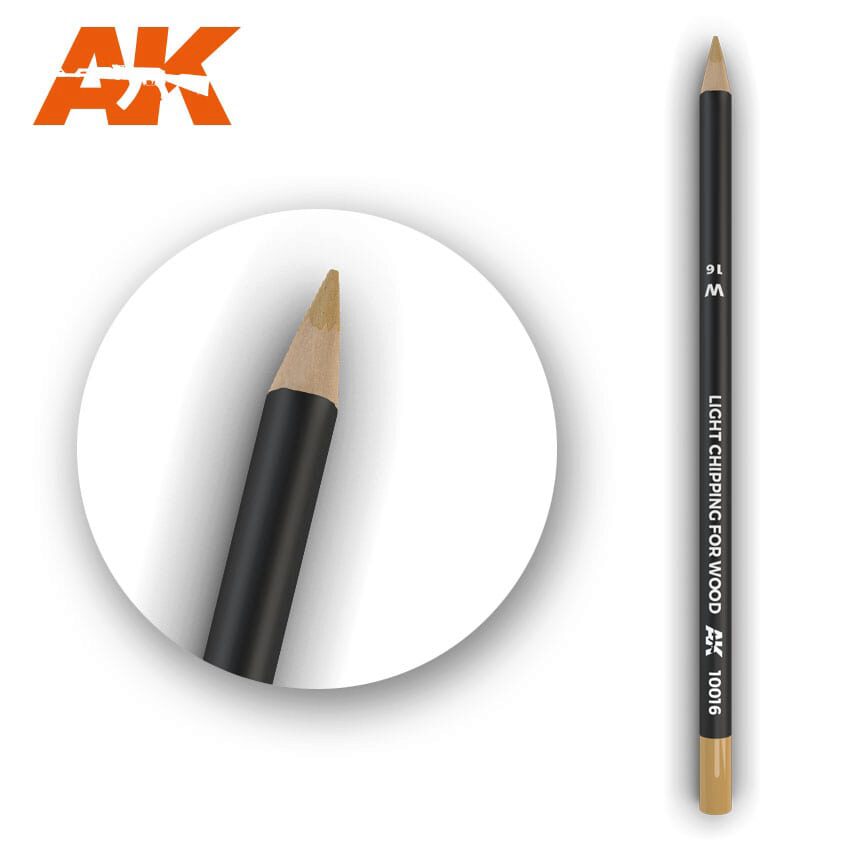 AK AK10016 Watercolor Pencil Light Chipping for wood
