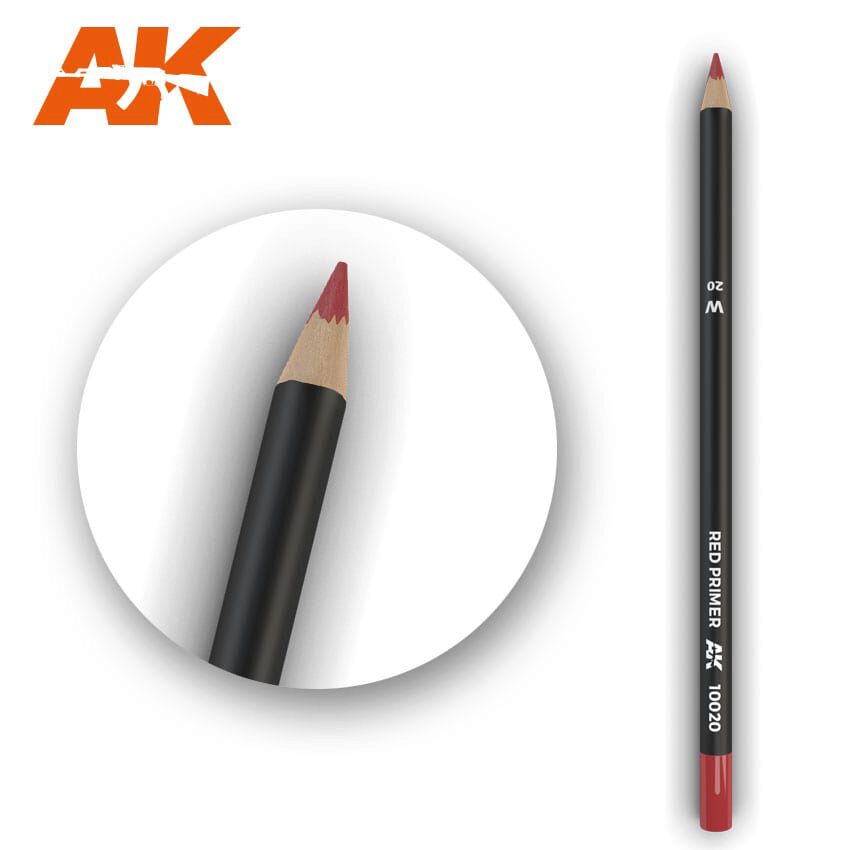 AK AK10020 Watercolor Pencil Red Primer