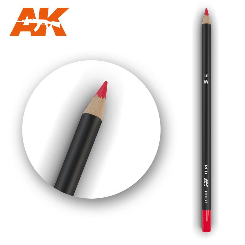 AK AK10031 Watercolor Pencil Red