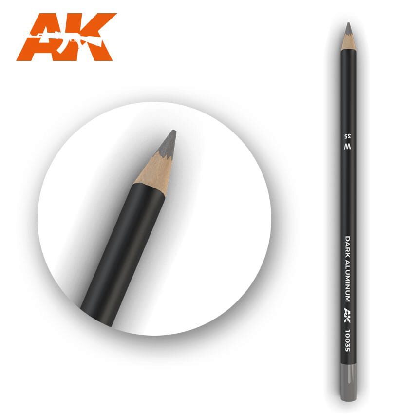 AK AK10035 Watercolor Pencil Dark Aluminum Nickel