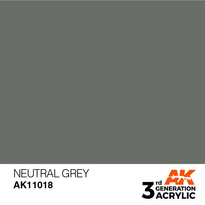 AK AK11018 3rd gen. Neutral Grey 17ml