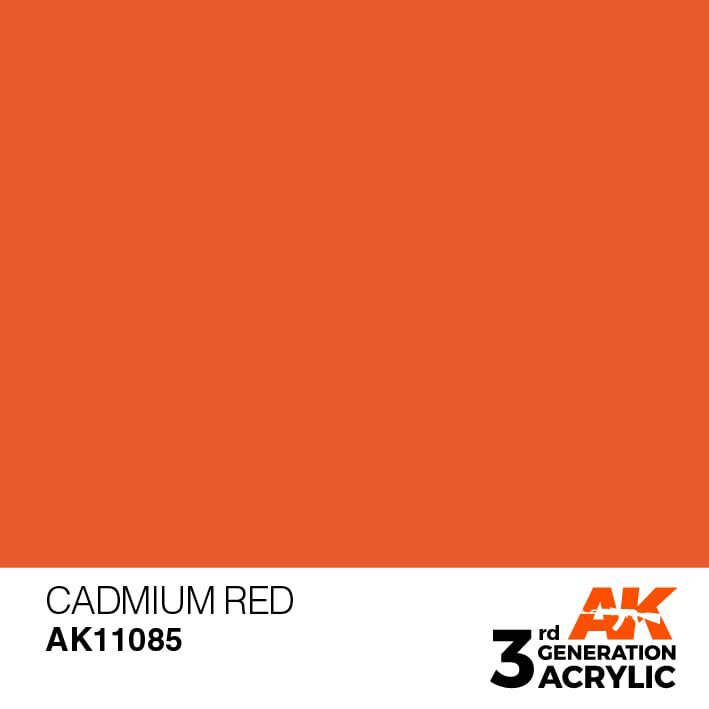 AK AK11085 3rd gen. Cadmium Red 17ml