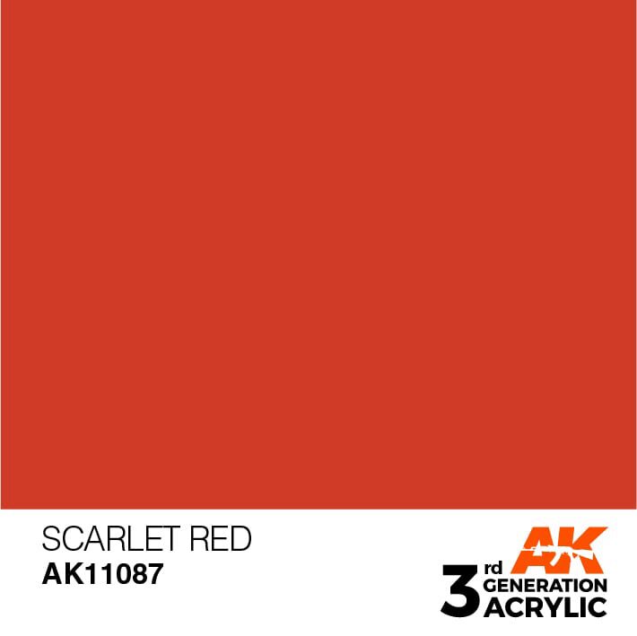 AK AK11087 3rd gen. Scarlet Red 17ml
