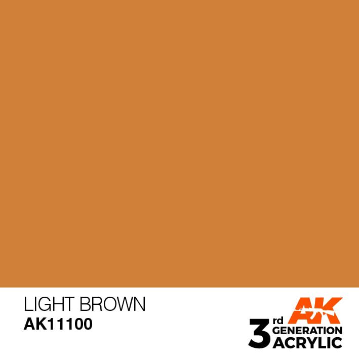 AK AK11100 3rd gen. Light Brown 17ml