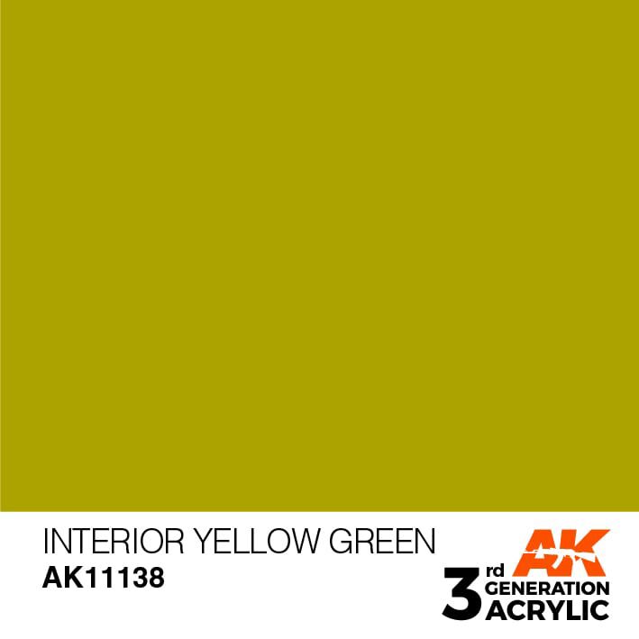 AK AK11138 3rd gen. Interior Yellow Green 17ml